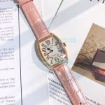 High Quality Replica Franck Muller Diamond Watches - Long Island Rose Gold Case White Dial